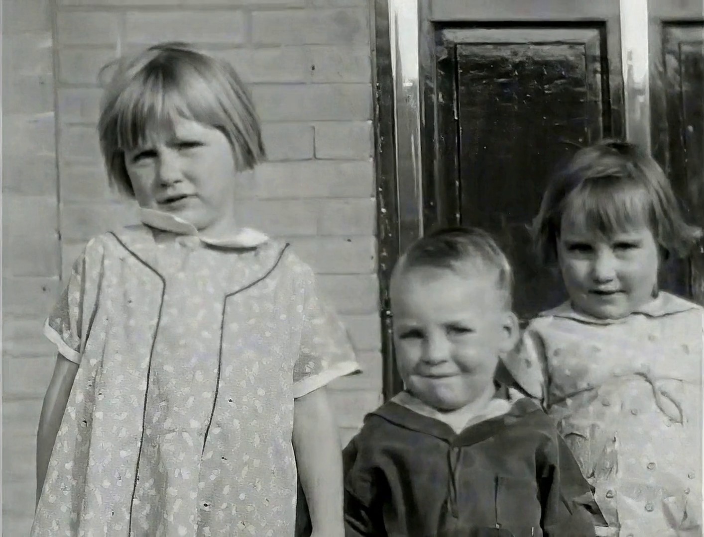 Restored frame from a 1938 home movie, sharp and clean